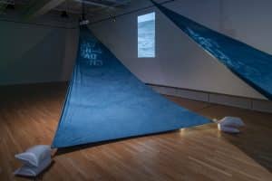 Installation view of the exhibition Nick Vaughan and Jake Margolin - 50 States: Louisiana at DiverseWorks