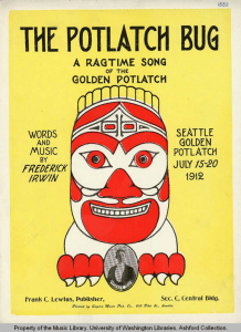 1912 poster of The Potlatch Bug for Candice Hopkins' Diverse Discourse Lecture