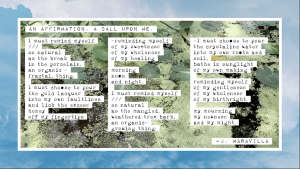 Jenah Maravilla, An Affirmation, A Call, 2020, still from video poem.