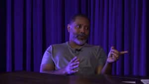 In Good Company Episode 1, video still, 2023. Pictured: Sebastien Boncy.